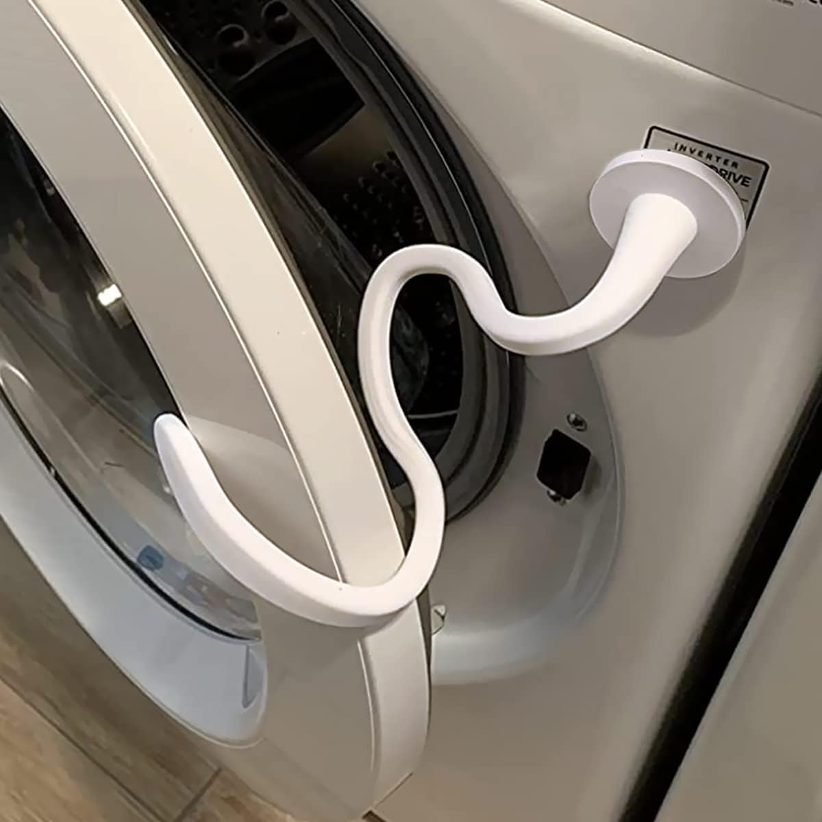 Washer Door Prop Prevents Odors - White