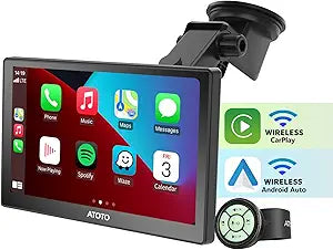 ATOTO P8 Portable Car Stereo with Wireless CarPlay & Android Auto