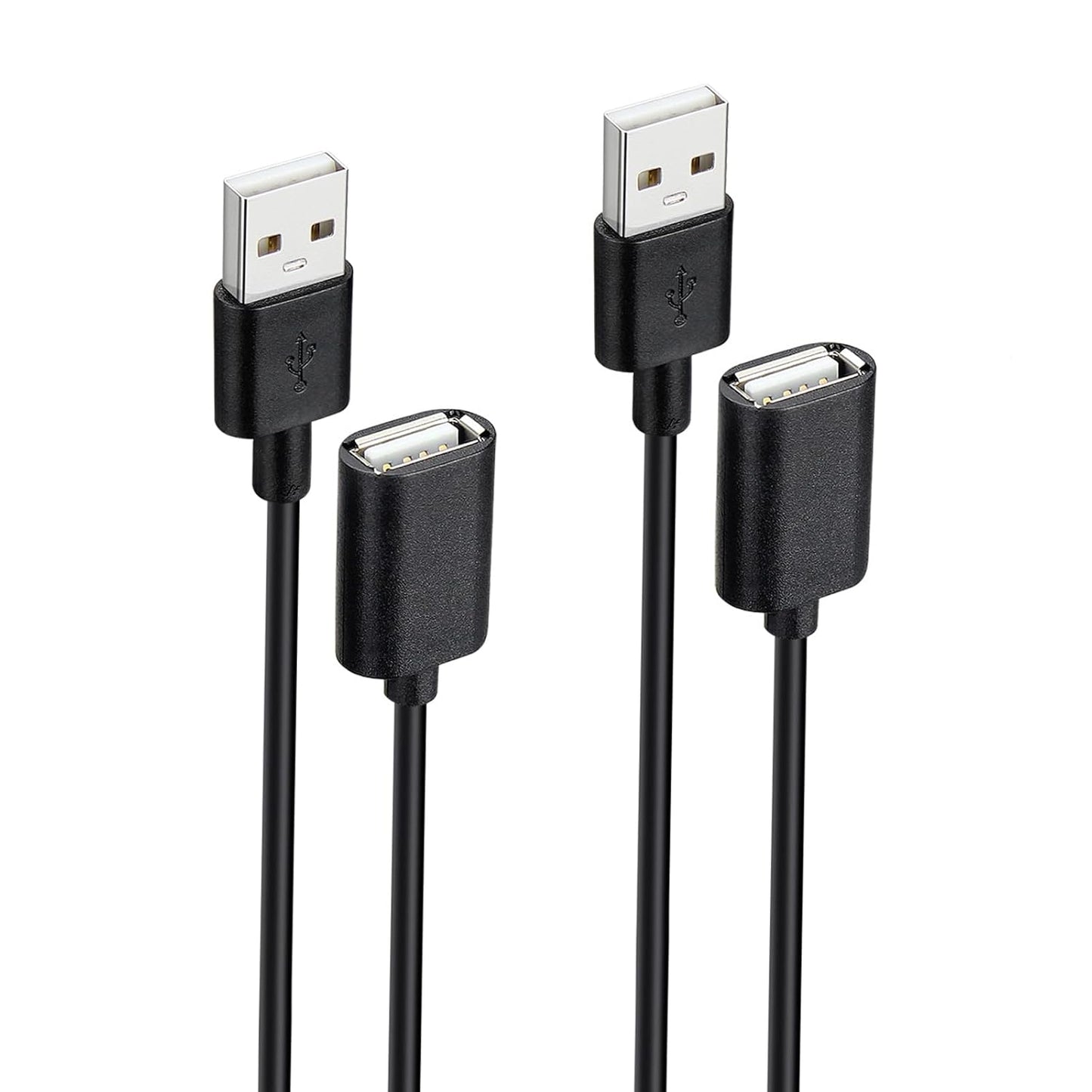 Smays USB Extension Cable 2-Pack, 5ft - Extend Reach Easily