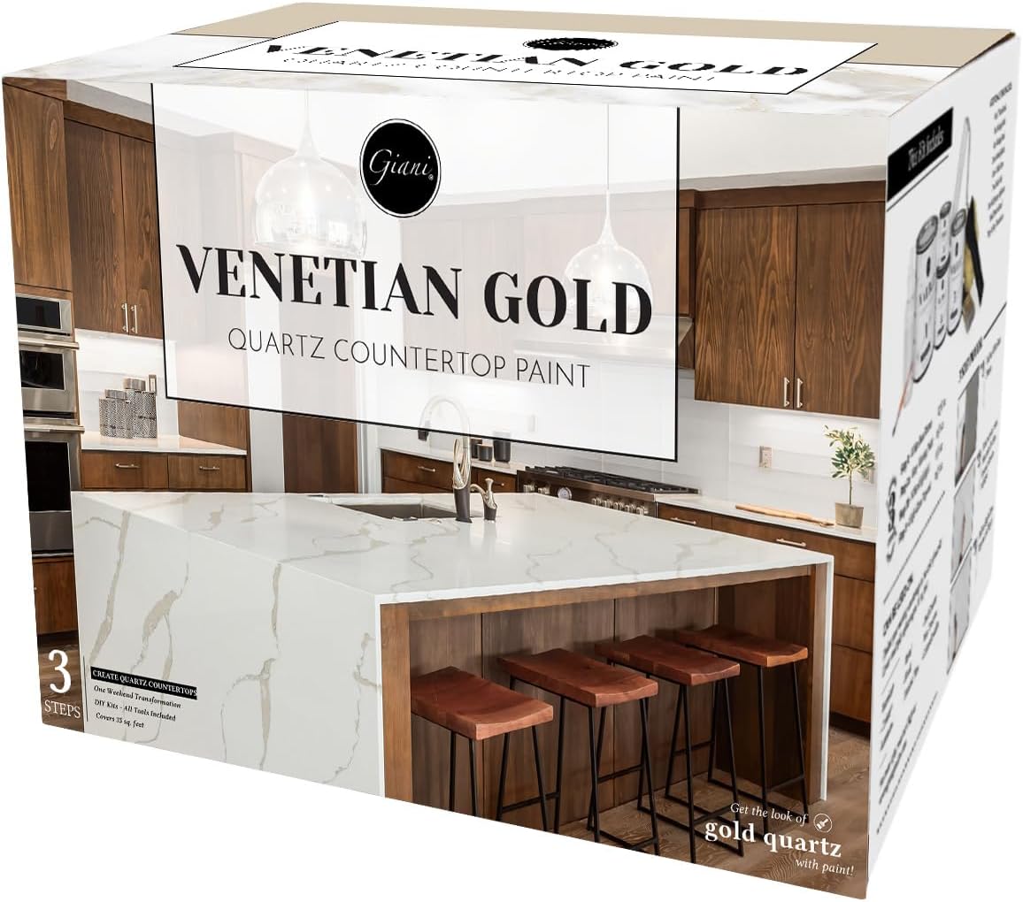 Giani Quartz Easy Epoxy Countertop Paint Kit for Elegant Surfaces