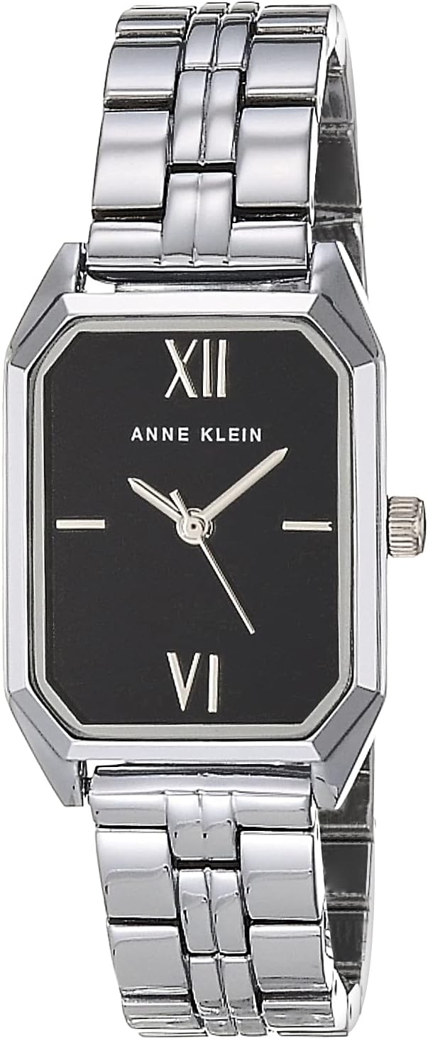 Anne Klein Women's Bracelet Watch with Glossy Black Dial