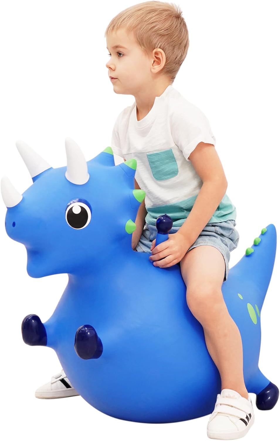 Bouncy Dinosaur Hopper for Toddlers - Fun Inflatable Ride-On Toy
