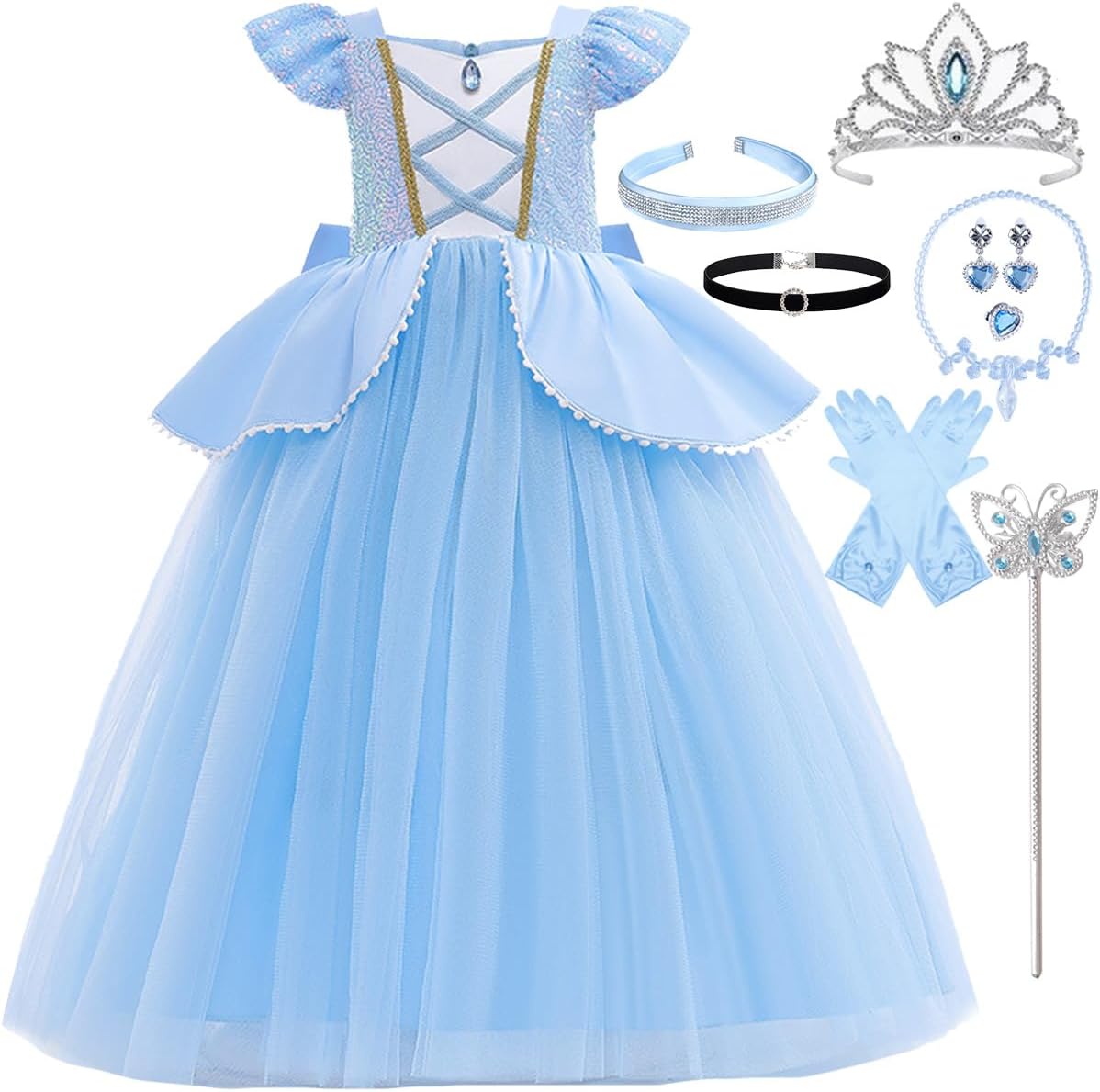 Princess Cinderella Costume for Girls - Perfect for Parties
