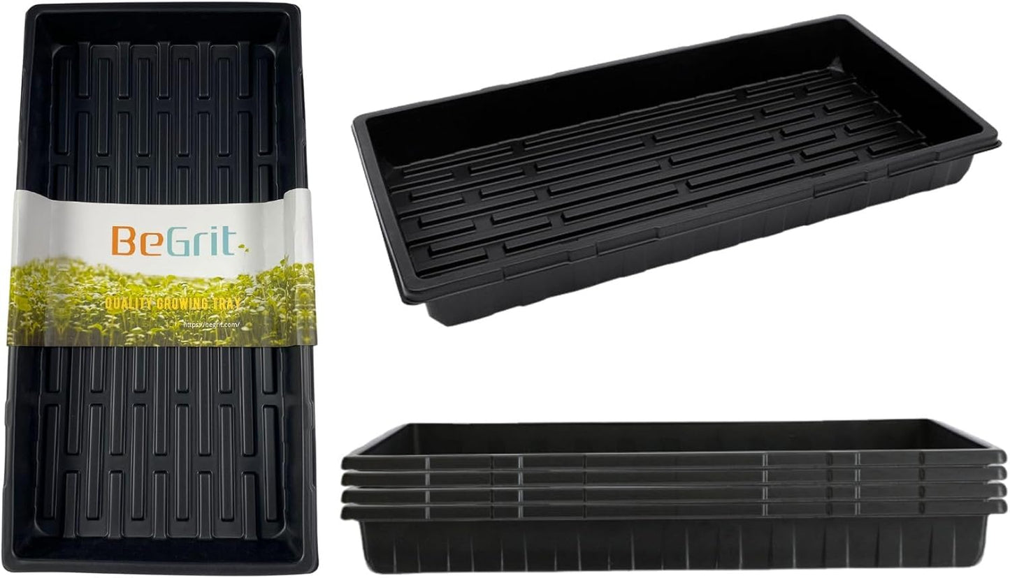 BeGrit 1020 Trays for Seedlings and Microgreens - 6 Pack