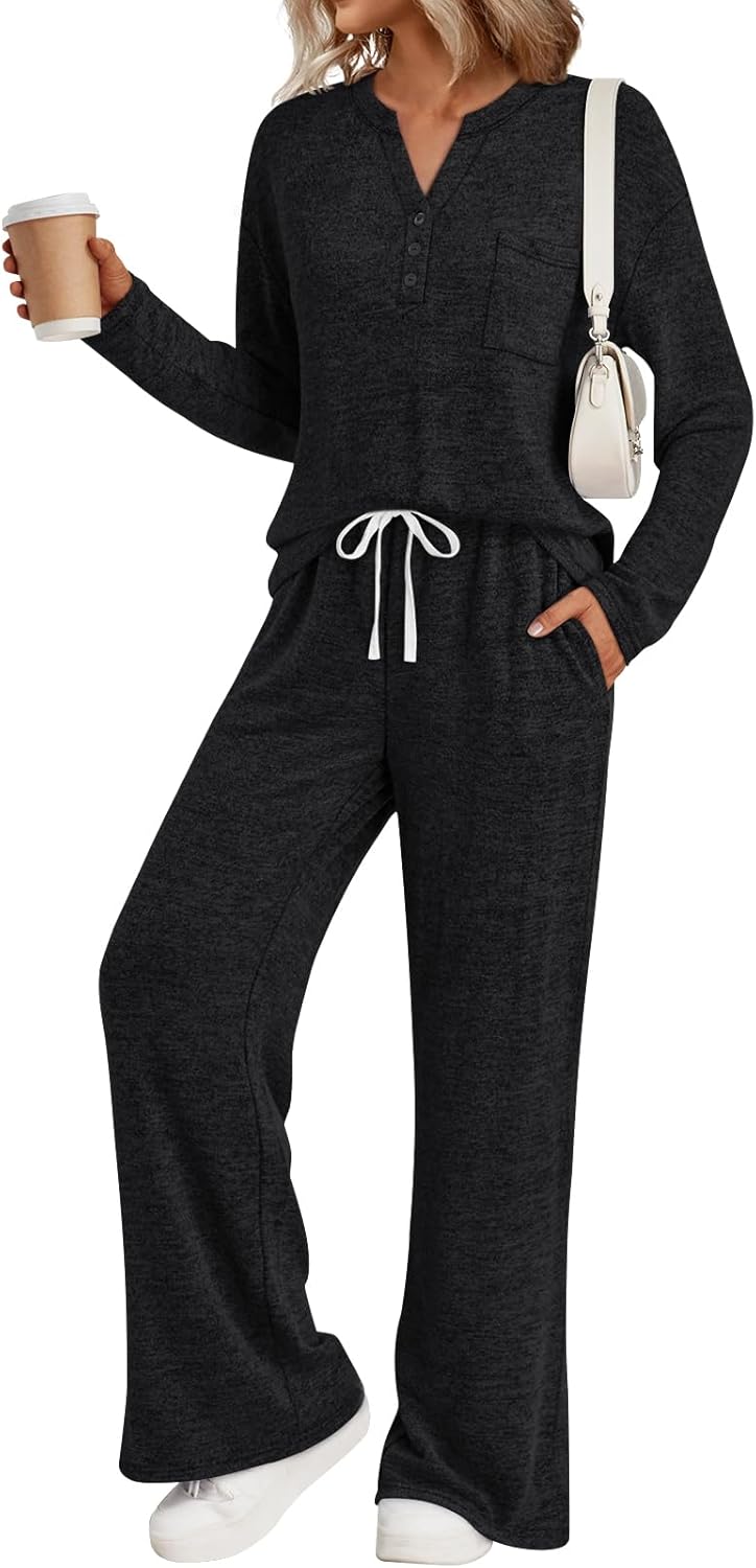 LILLUSORY Womens 2 Piece Lounge Sets for Cozy Winter Relaxation