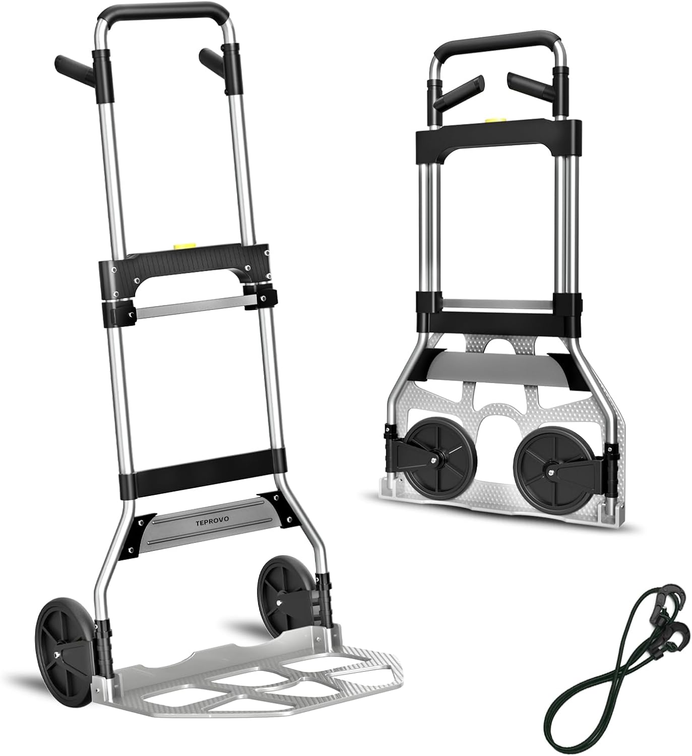 Folding Hand Truck Dolly Cart with 340LB Capacity for Easy Moving