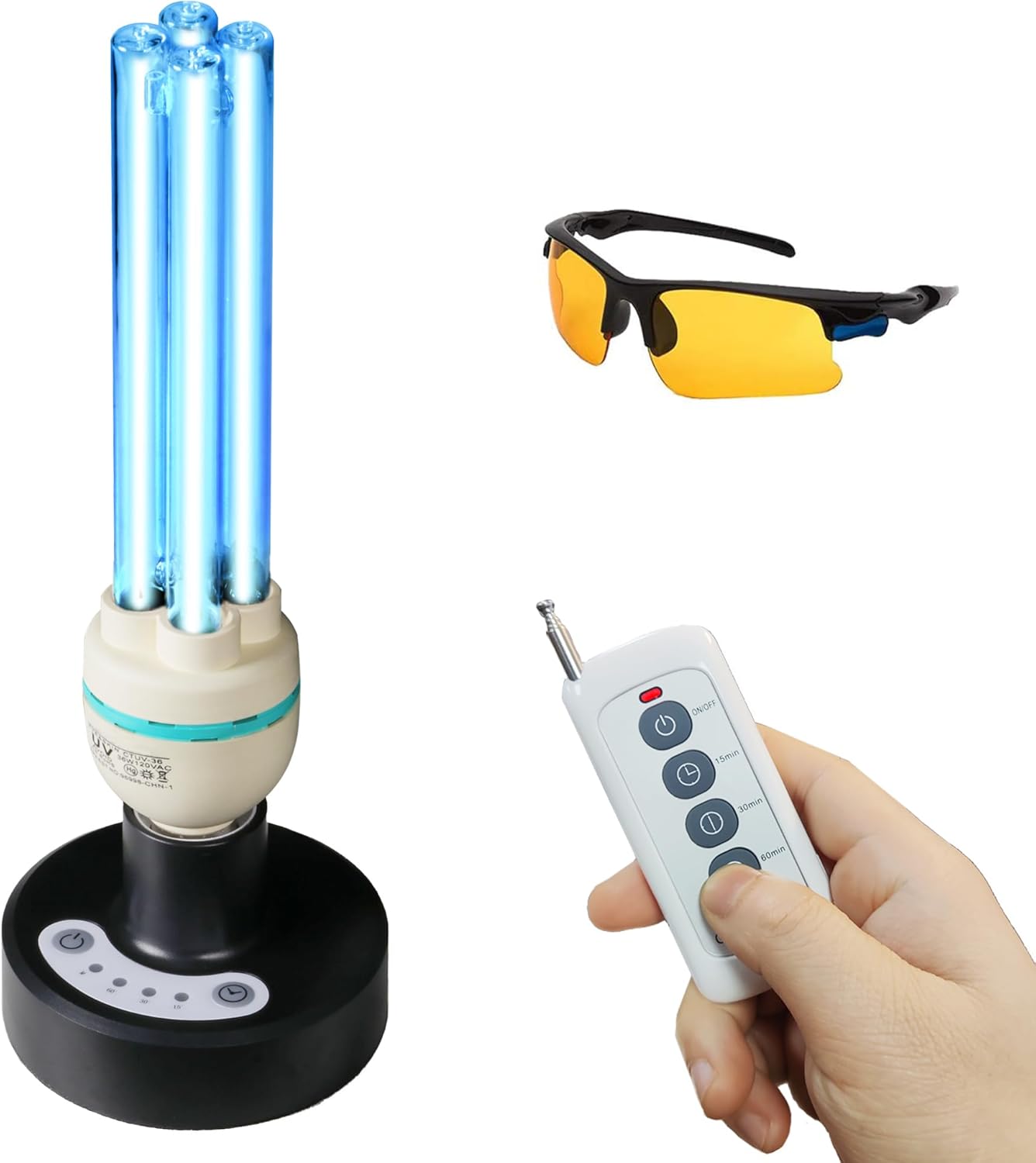Powerful 36W UVC Sanitizer Light for Home and Car Use