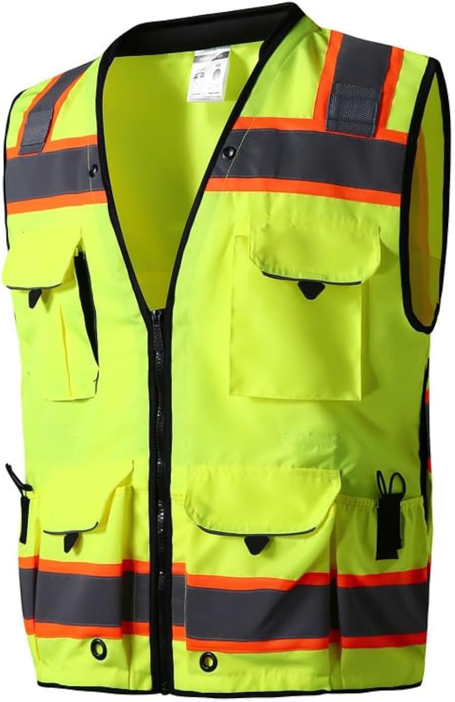 Professional Level Safety Vest with 12 Pockets for High Visibility