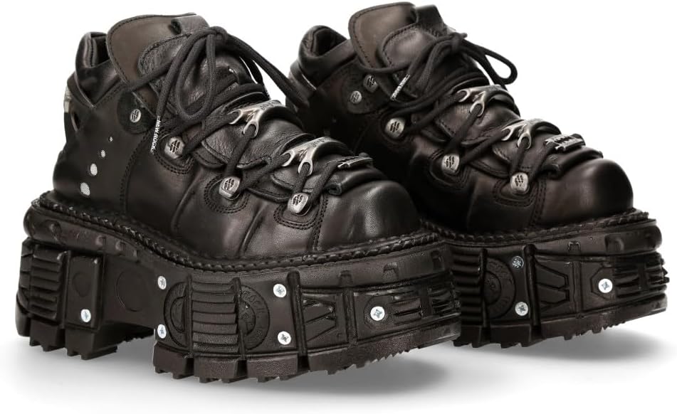 New Rock M-tank106-c1 Unisex Platform Shoes for Bold Style