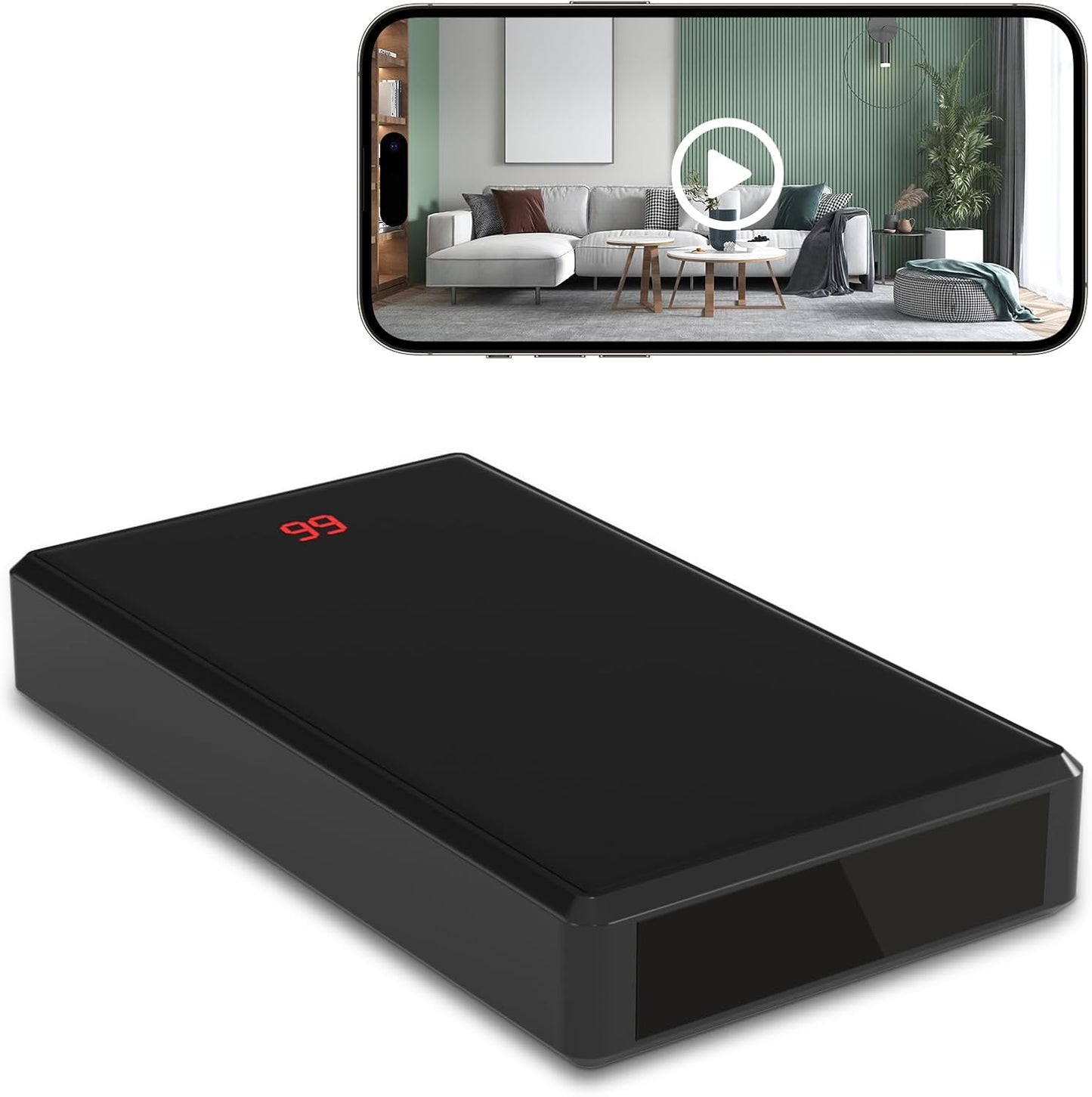 LIBREFLY Spy Cam Charger - Full HD WiFi, Discreet Security
