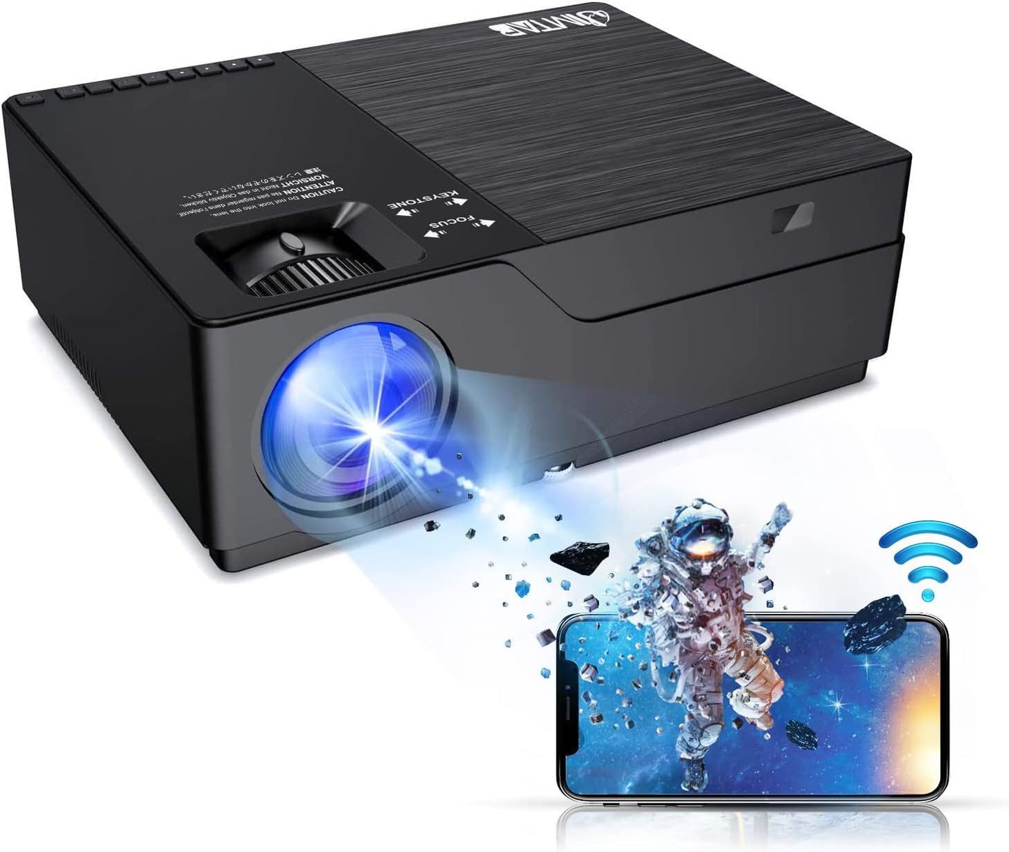 JIMTAB M18 Pro Native 1080P Video Projector for Home Theater