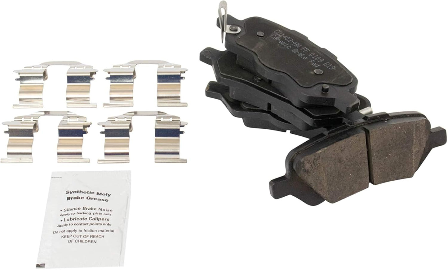 TRQ Rear Brake Pads Ceramic for 2009-2016 Toyota Venza Vehicles