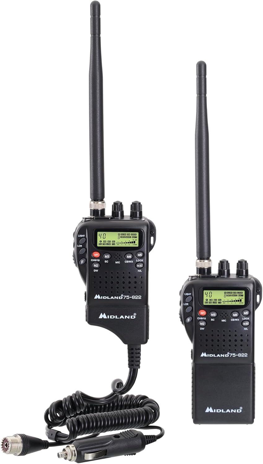 Midland 75-822 Handheld CB Radio with NOAA Alerts & 40 Channels