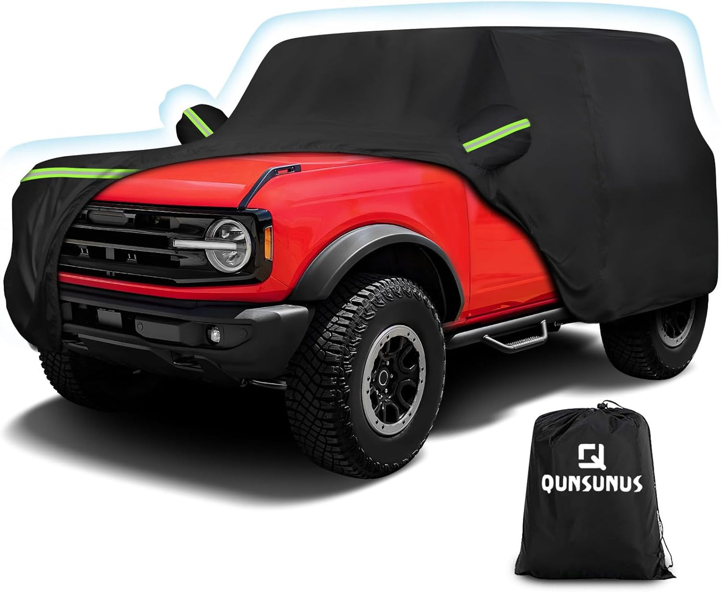 QUNSUNUS 6 Layer Waterproof Car Cover for Bronco 2 Door 2021-2023