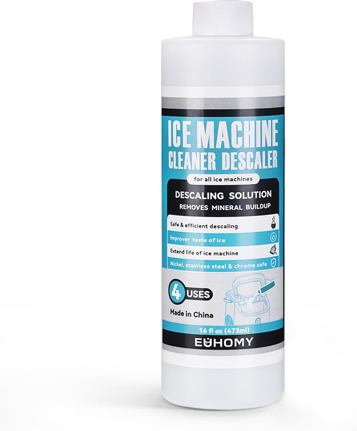 EUHOMY Ice Machine Cleaner, 4 Uses, Universal Descaler