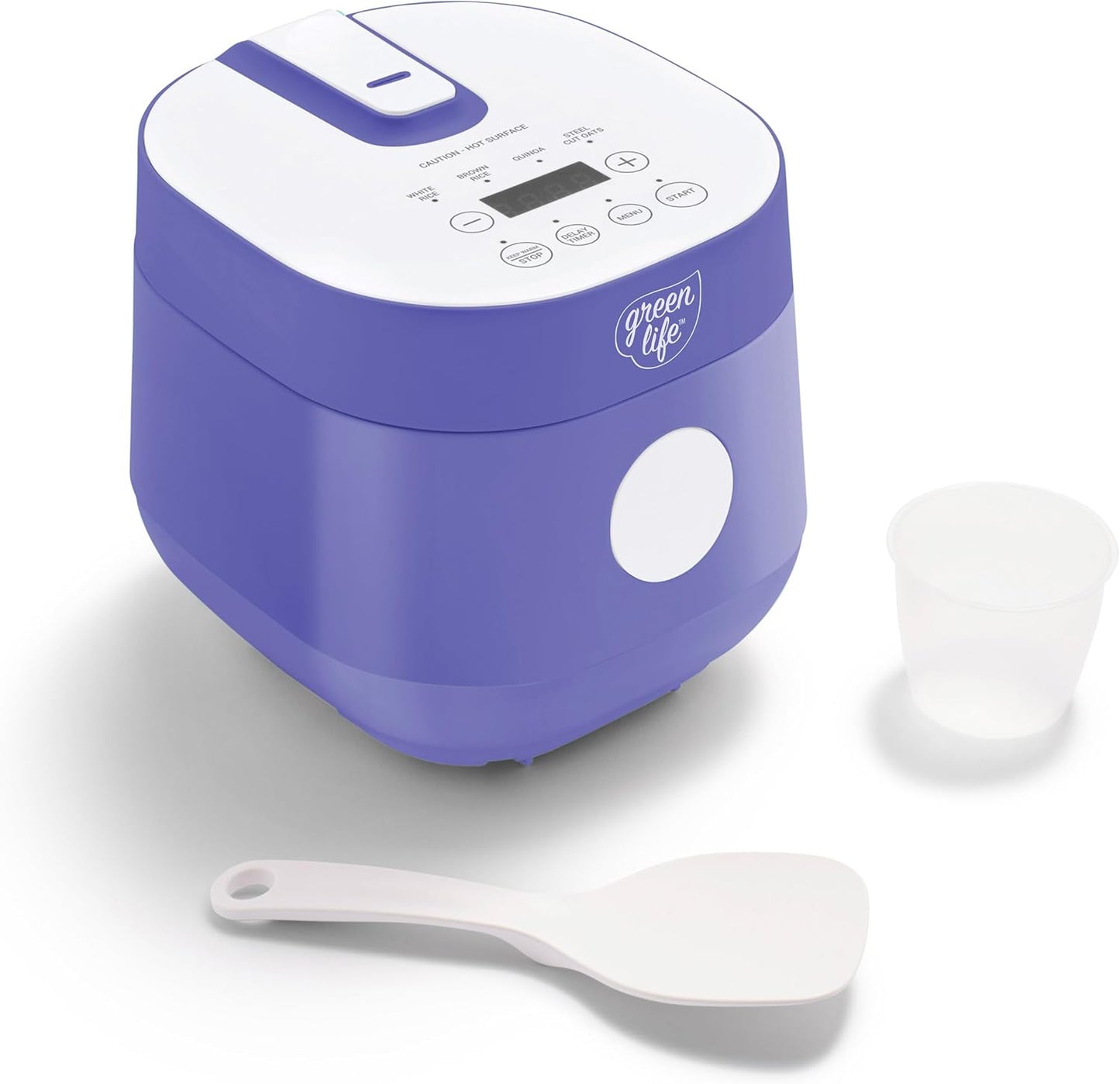 GreenLife Digital Rice Cooker with Nonstick Ceramic Pot