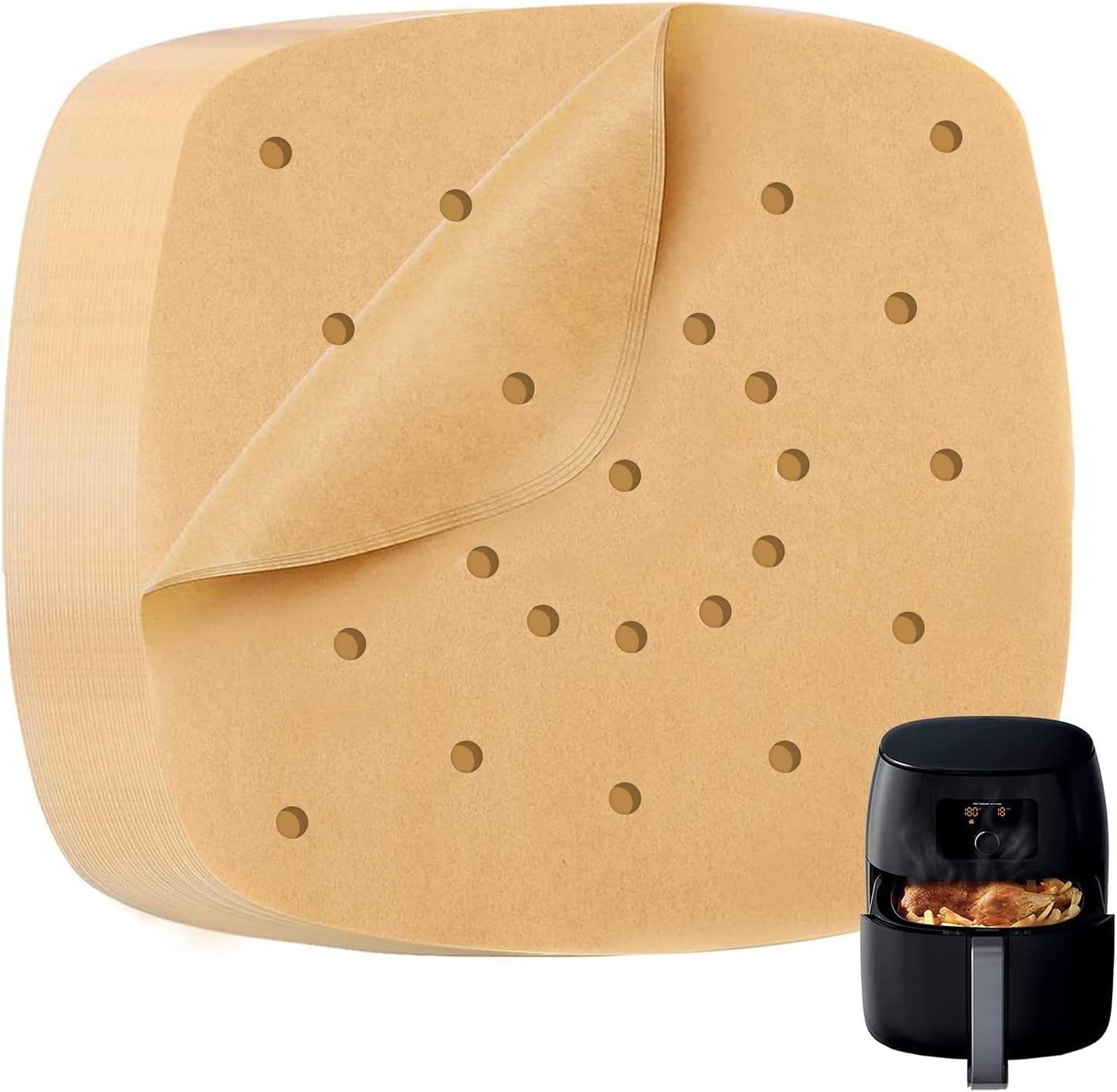 Katbite 200Pcs 8.5 Non-Stick Air Fryer Liners
