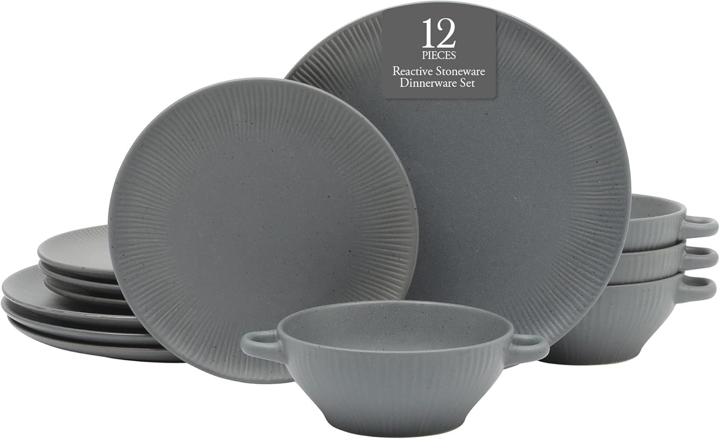 Gibson Elite Clover Hill 12-Piece Dinnerware Set for Four