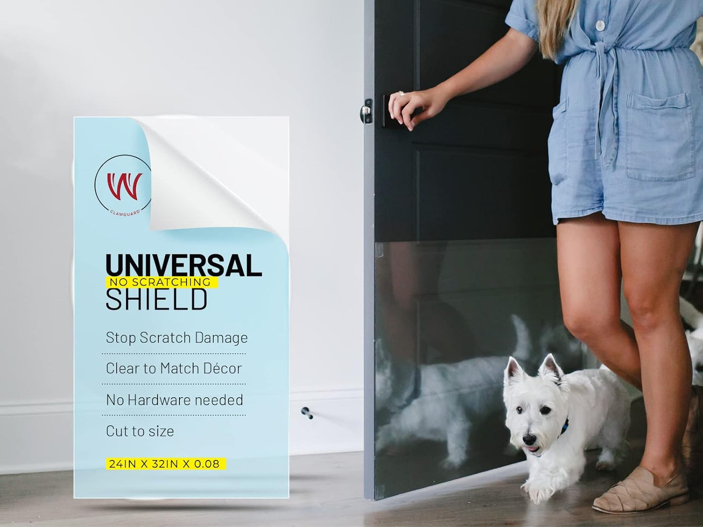 CLAWGUARD Plexiglass Universal Scratch Shield for Pets Protection