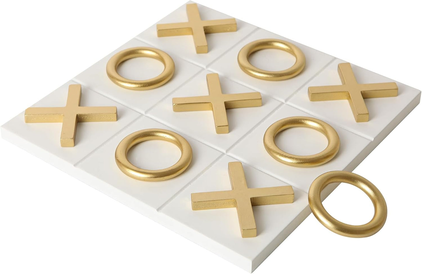 NIKKY HOME Tic Tac Toe Wooden Game Board for Family Fun