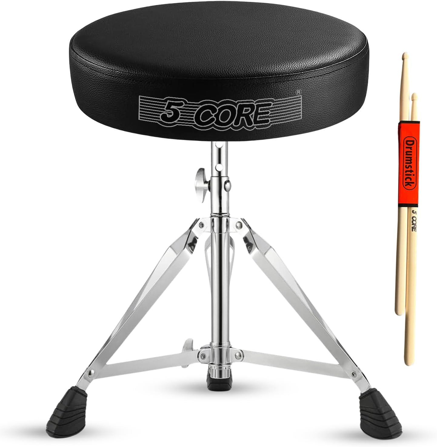 5 CORE Drum Throne - Comfortable Adjustable Musician Seat