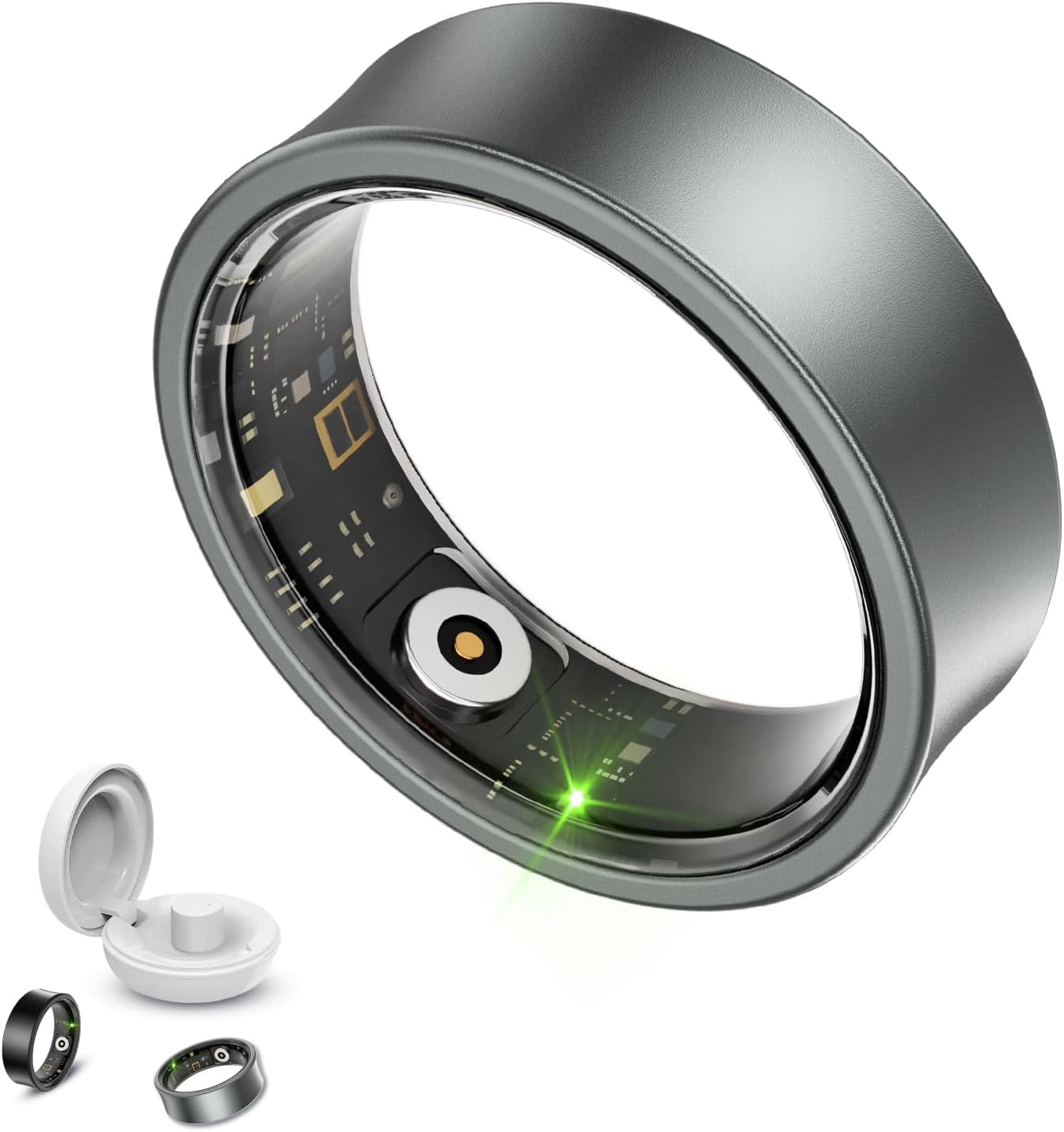 Smart Ring Health Tracker - Monitor Heart Rate, Oxygen, Sleep | Aichiken