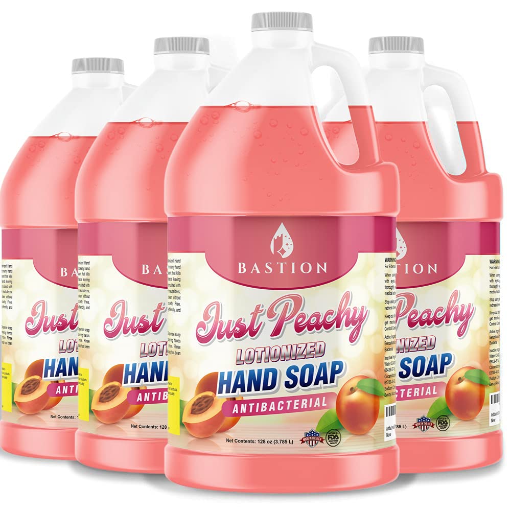 Bastion Just Peachy Antimicrobial Hand Soap Refill Jug 4 Gallons