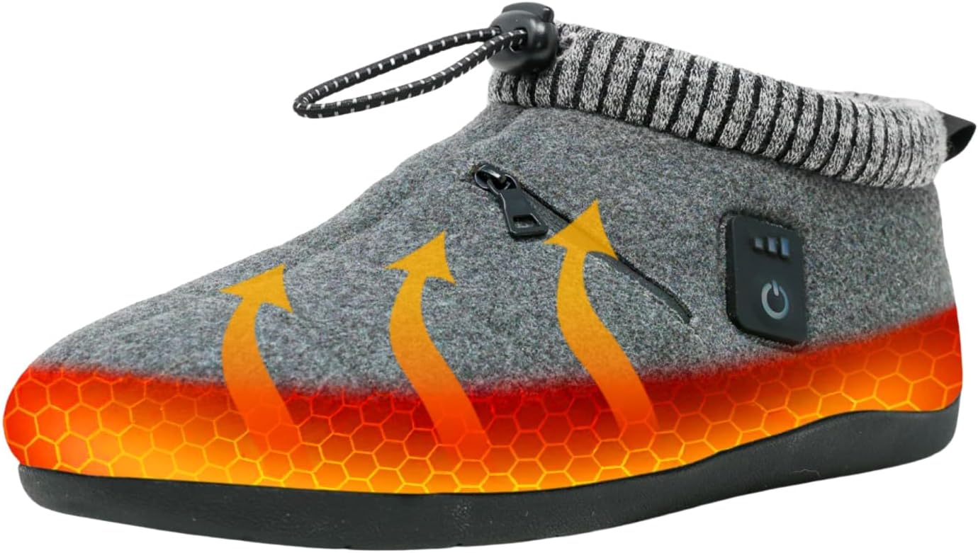 Heated Slippers for Men and Women - Rechargeable Comfort Footwear