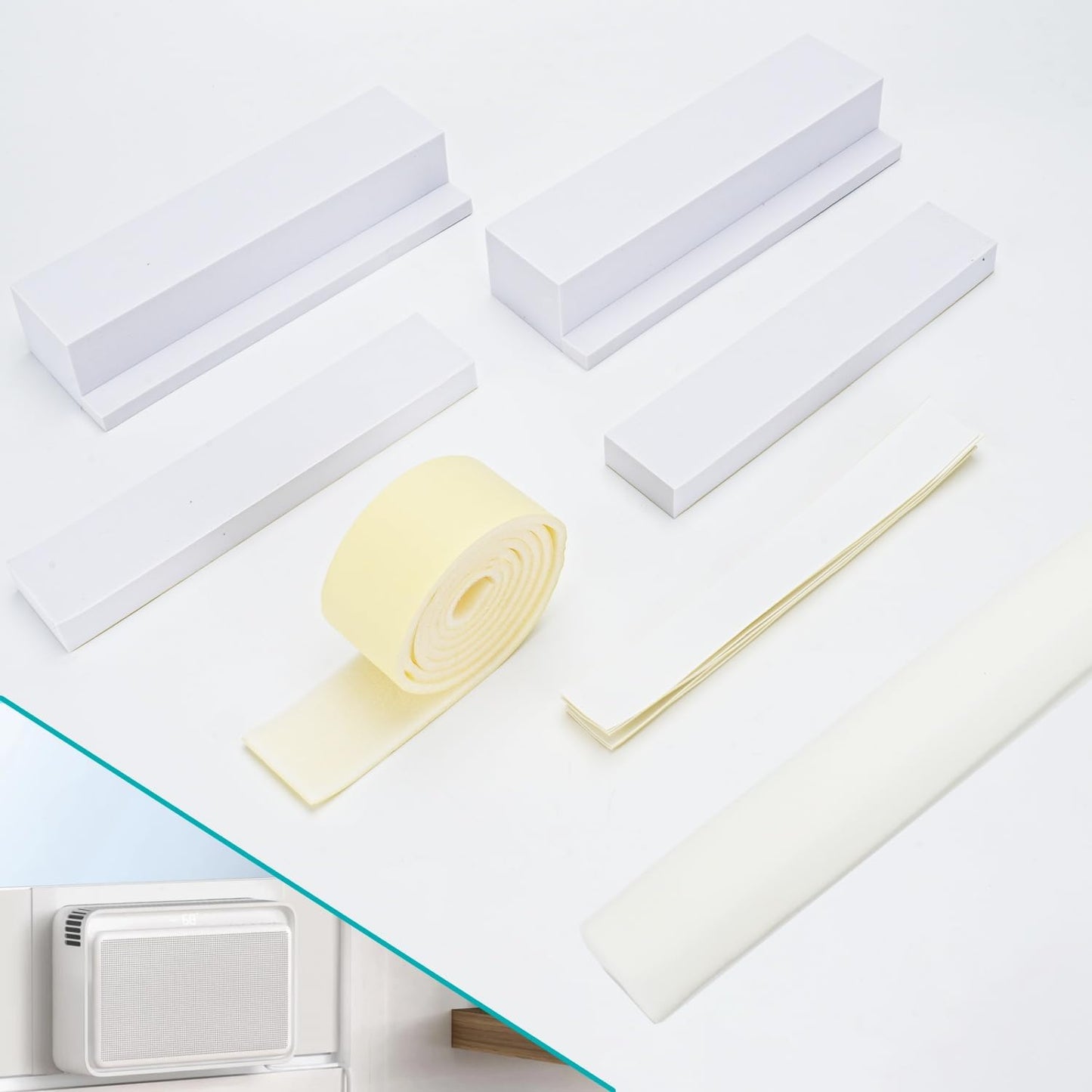 Midea U-Shape AC Foam Block: Stop Air Leaks!
