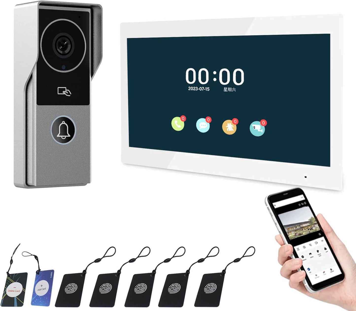 1080P HD Video Doorbell Intercom System by ANJIELO SMART