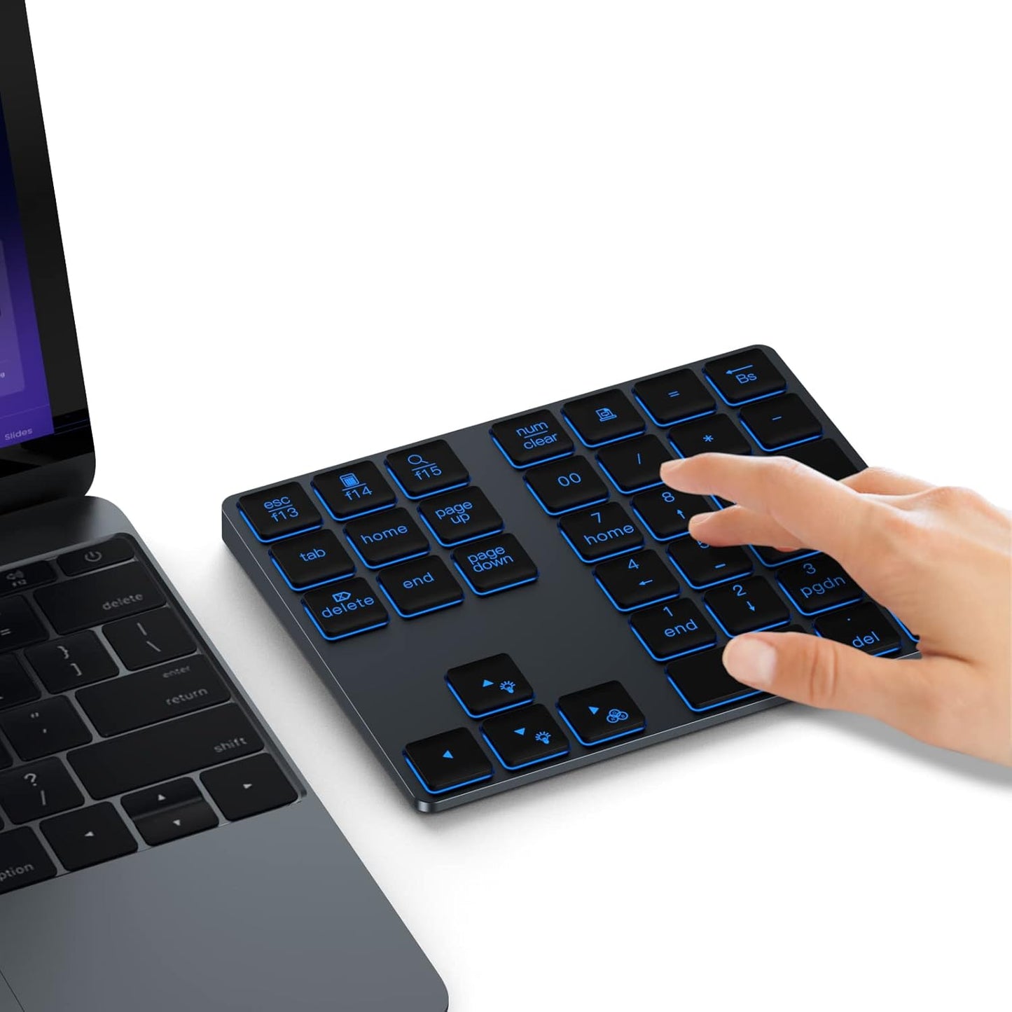 HoRiMe Backlit Bluetooth Number Pad for Efficient Data Entry