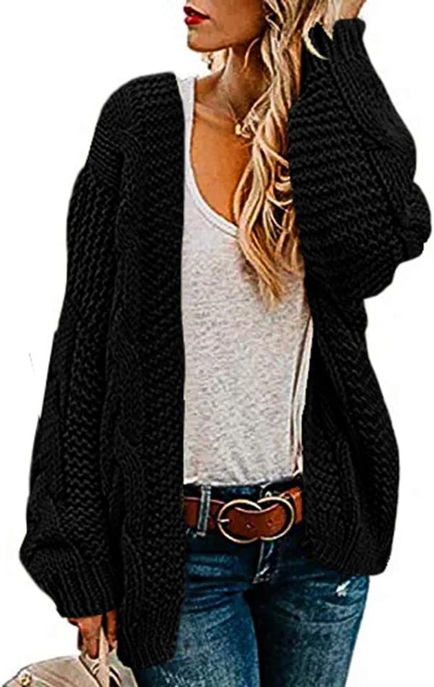 Womens Oversized Chunky Open Front Cardigan Sweaters for All