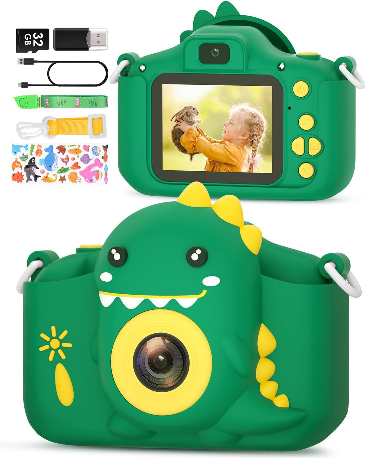 Capture Memorable Moments with Dual Dinosaur Camera!