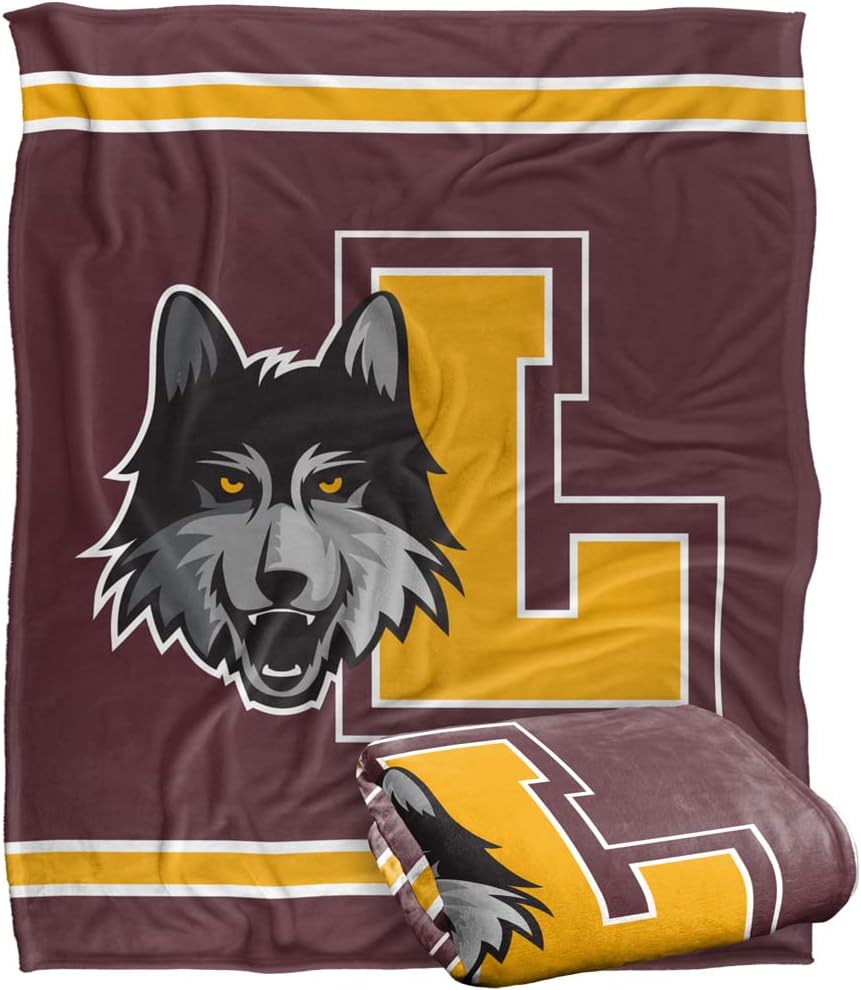 Loyola University Chicago Primary Logo Silky Touch Throw Blanket