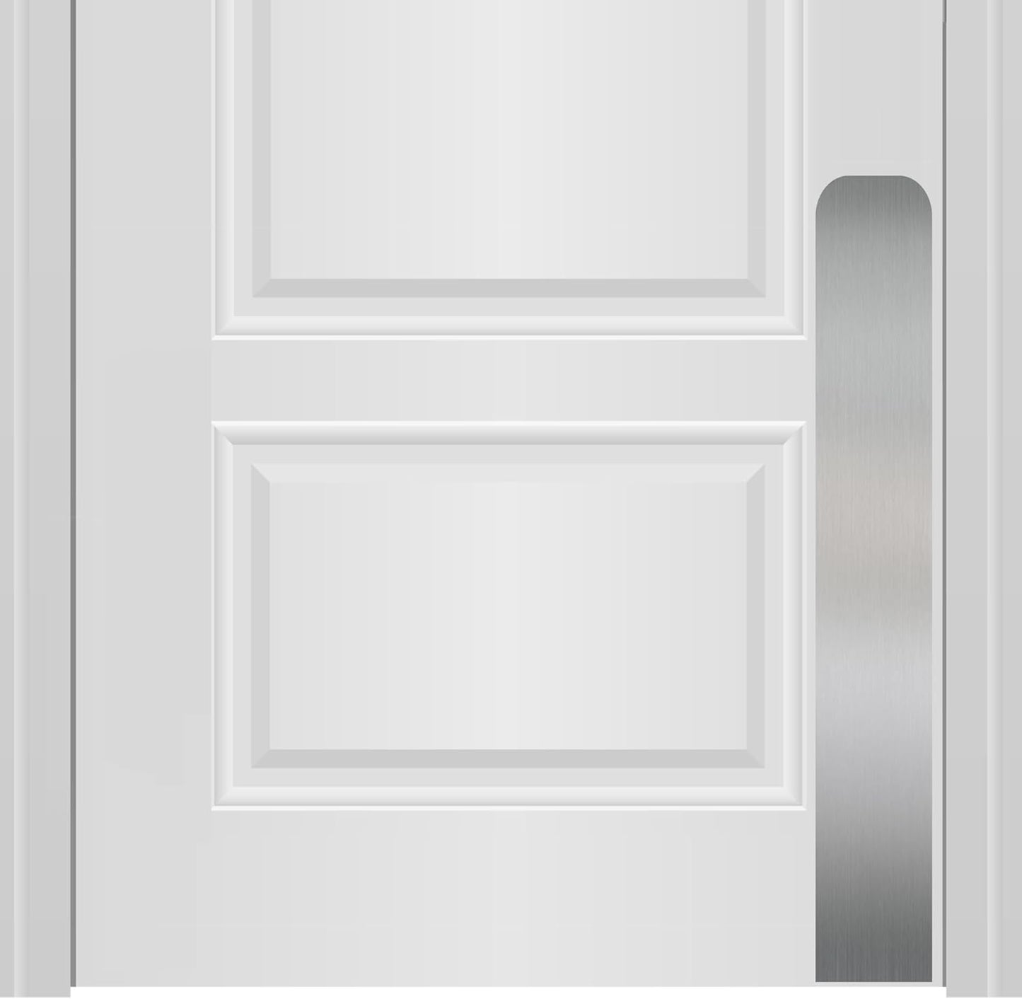 Deck the Door Decor Dog Scratch Door Protection Plate - Satin Nickel