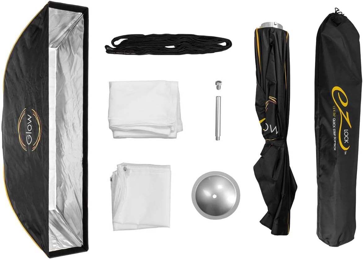 Glow EZ Lock 12x56 Quick Strip Softbox for Studio Lighting