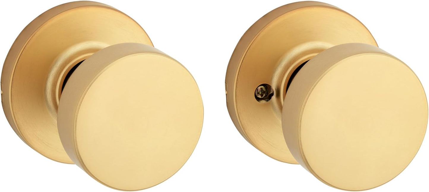 Kwikset Pismo Interior Passage Door Knob with Microban Protection
