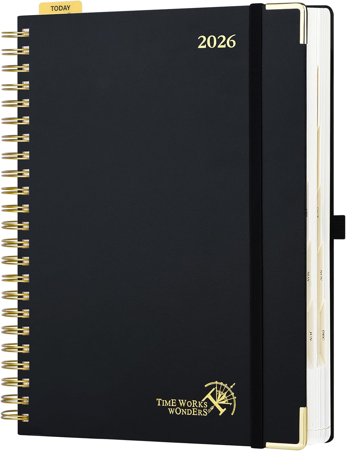 POPRUN 2026 Daily Planner One Page A Day - Elegant & Durable