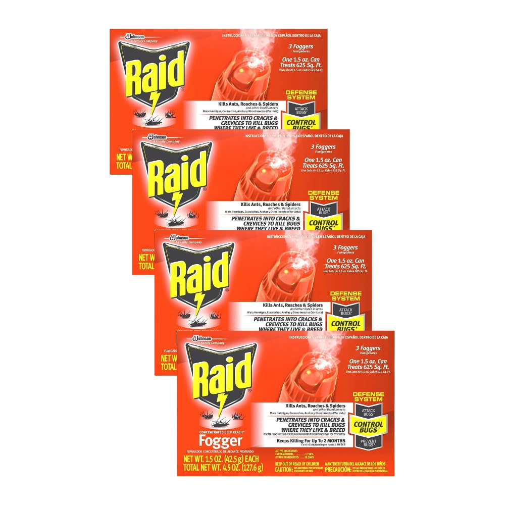 Concentrated Deep Reach Fogger Pack of 4 for Bug Control