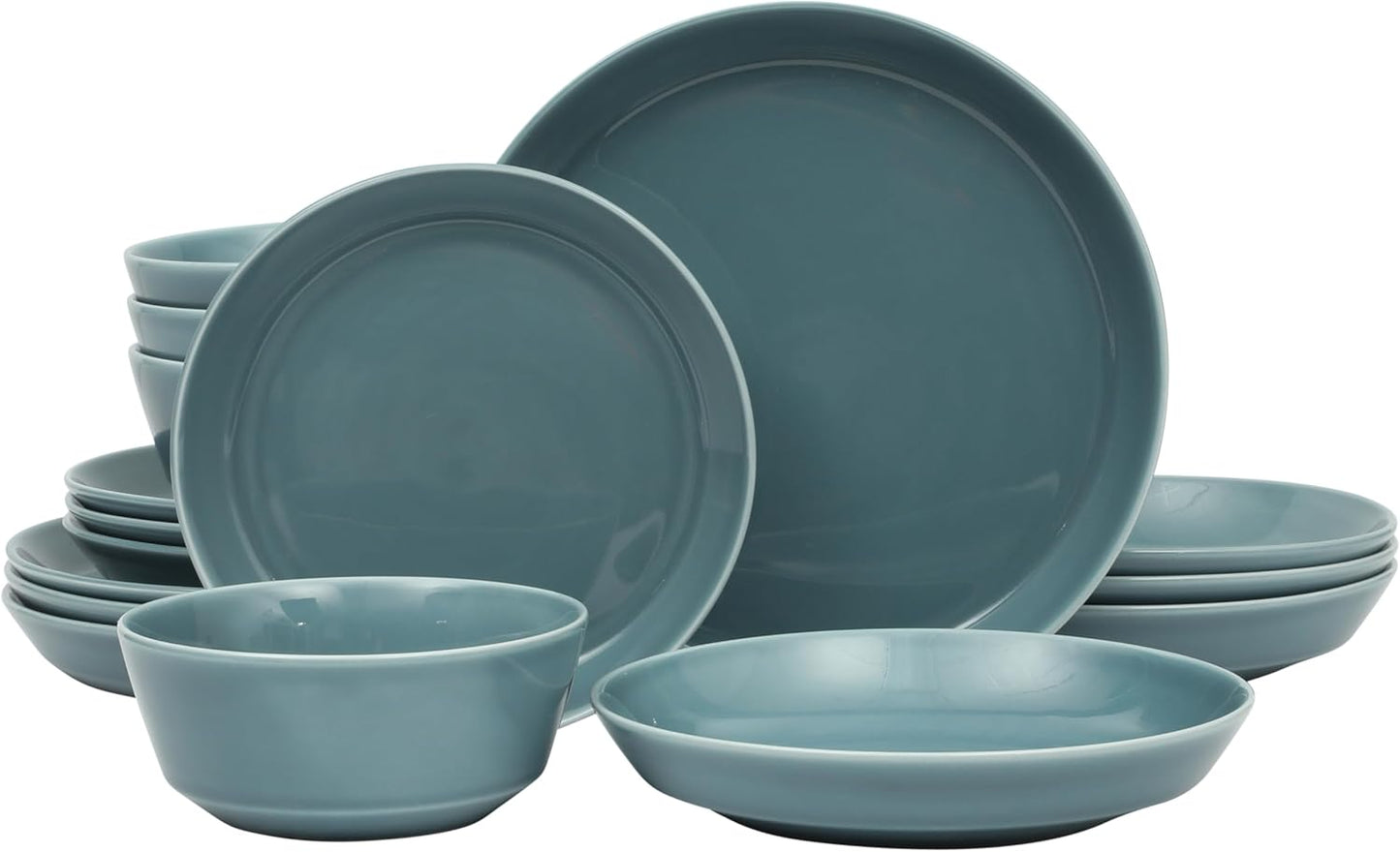 Gibson Home Summer Shades 16 Piece Dinnerware Set for 4