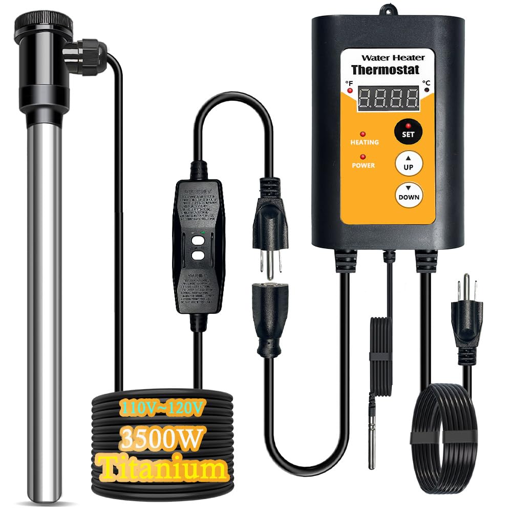 JNICEANTAI 3500W Titanium Pool Heater: Fast Heating & GFCI Protected
