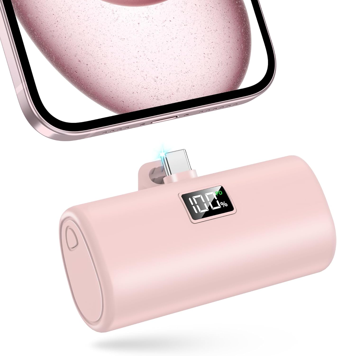 Portable Charger 6000mAh for iPhone 15 and Android Devices