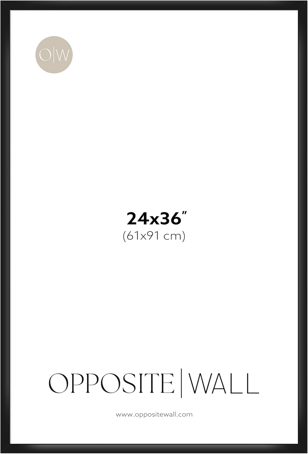 24x36 in Black Picture Frame - Lightweight & Shatterproof Design