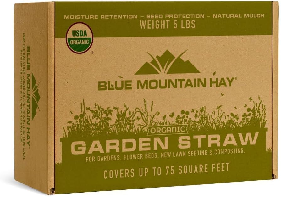 Organic Garden Straw for Mulching and Lawn Seeding Needs