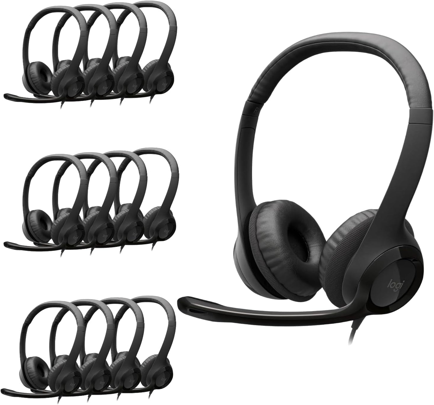 Logitech H390 Wired Headphones with Noise Cancelling Mic