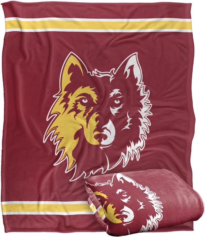 Northern State University Primary Logo Silky Touch Throw Blanket