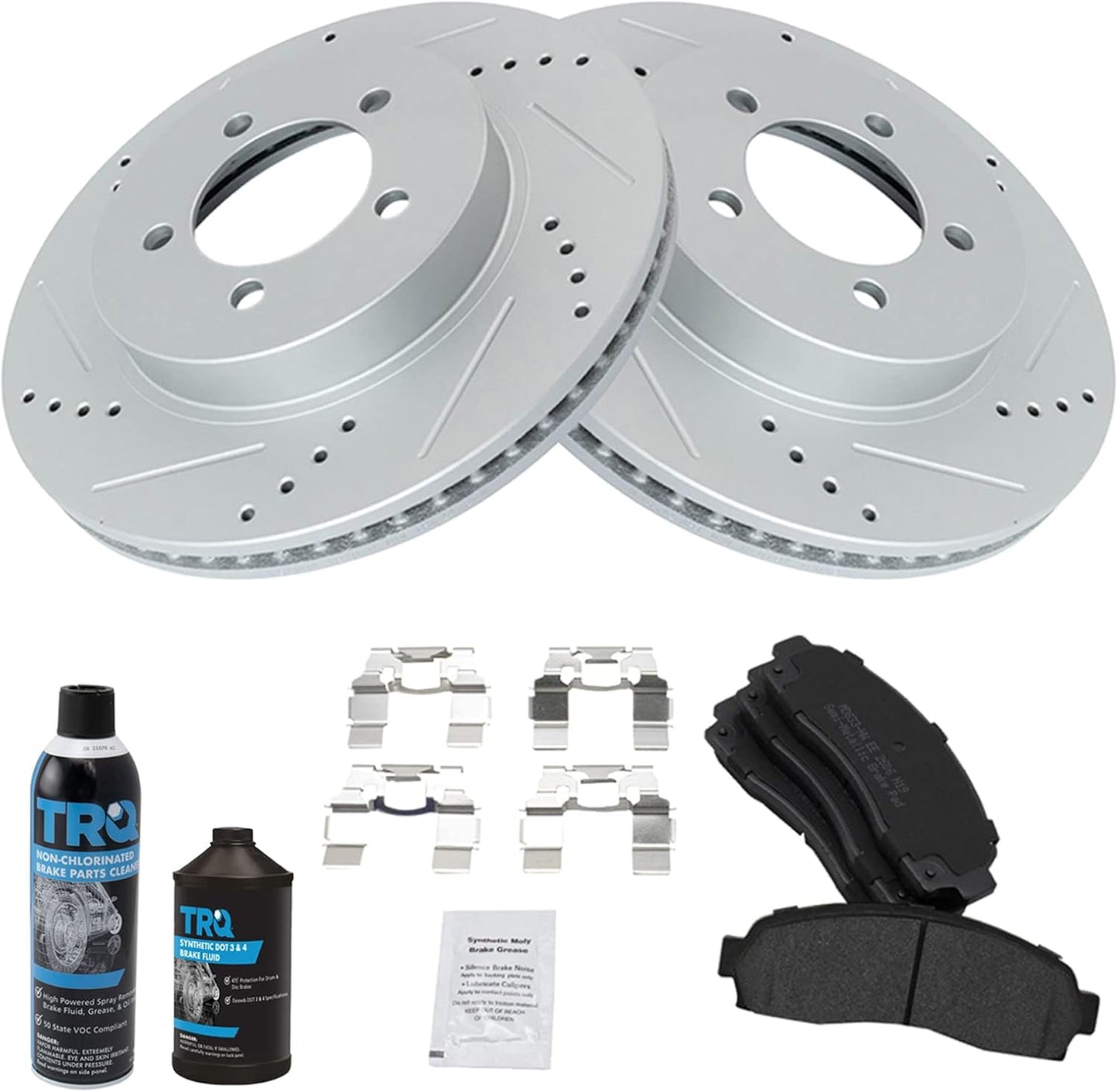 TRQ Front Performance Brake Pad & Rotor Kit for Ford Explorer