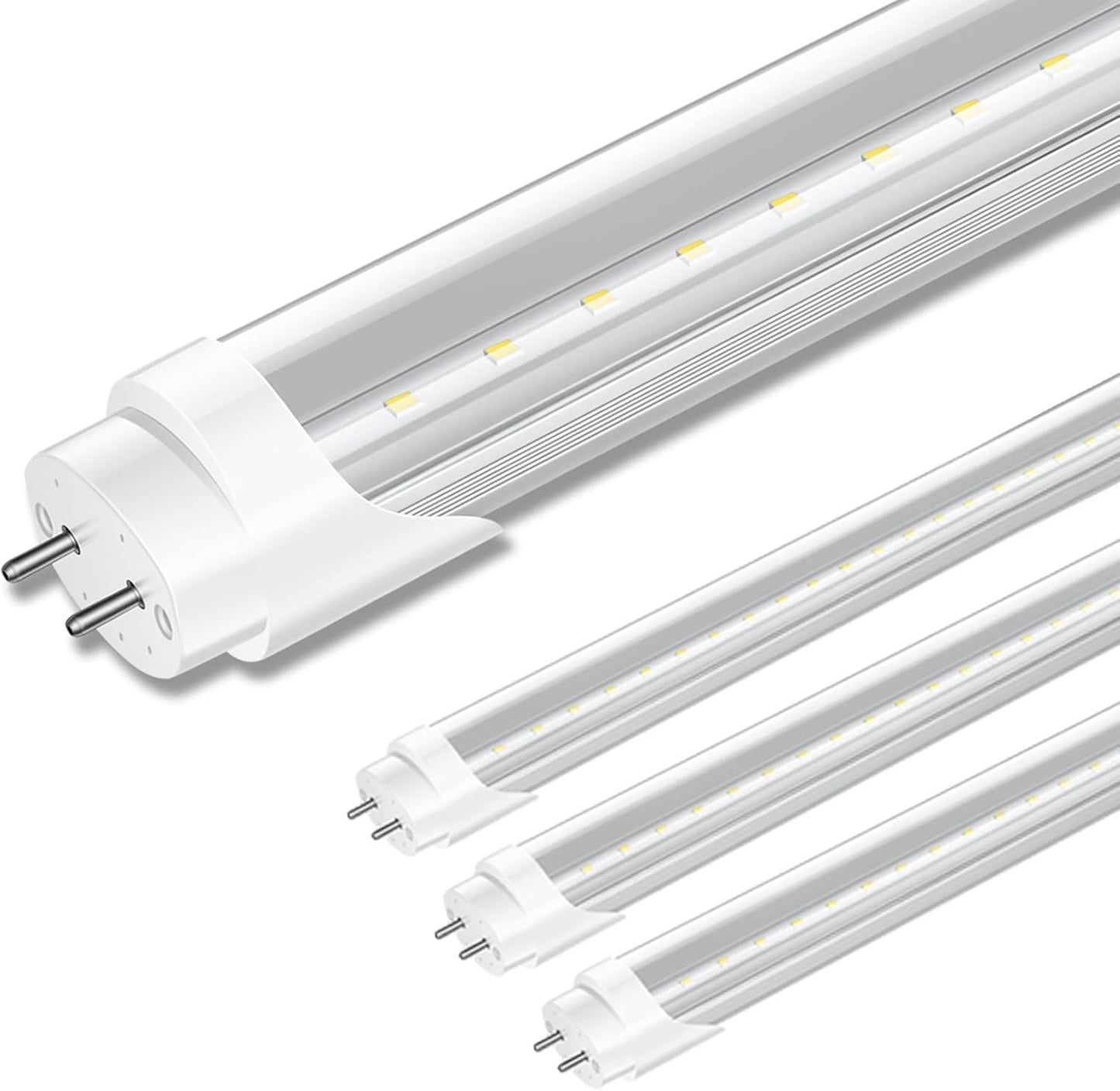 4 Pack T8 LED Bulbs 4 Foot, 24W, 6000K Daylight Brightness