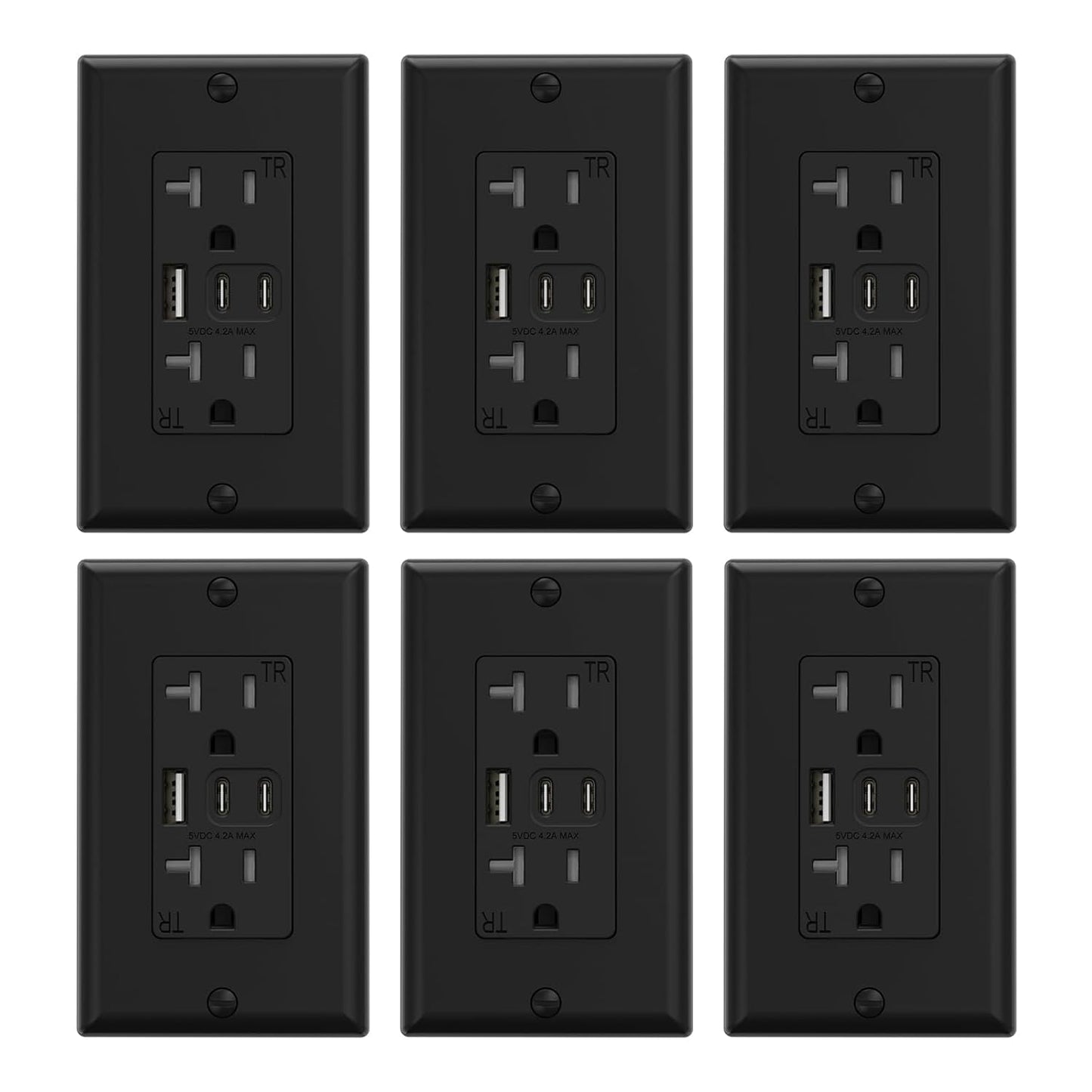 ELEGRP USB Outlets with 3 USB Ports for Efficient Charging