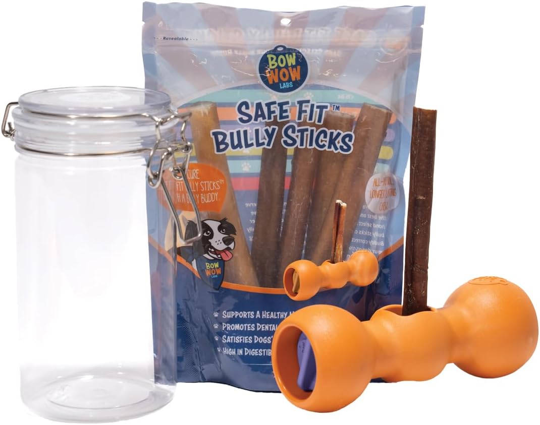 Bow Wow Buddy Starter Kit with Bully Sticks for Safe Chewing